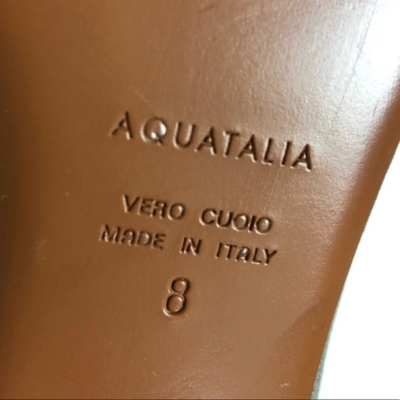 Aquatalia Perla Metallic Flat Size 8 - Picture 8 of 8